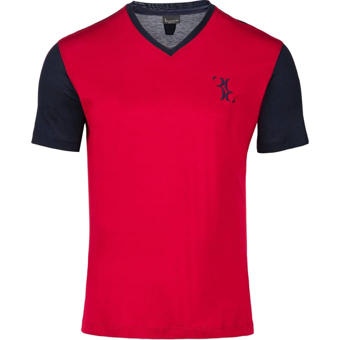 T-Shirt V-Hals Double B