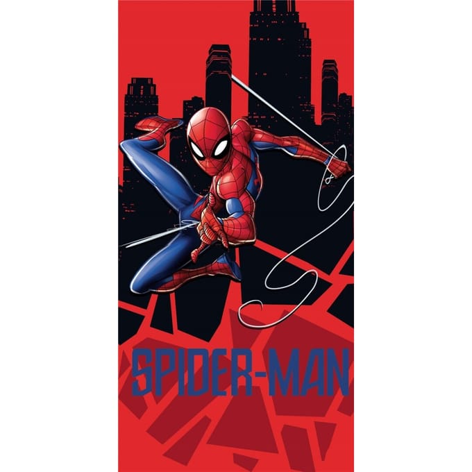 Spider-Man strandlaken - 140 x 70 cm. - Spiderman handdoek - 100% katoen