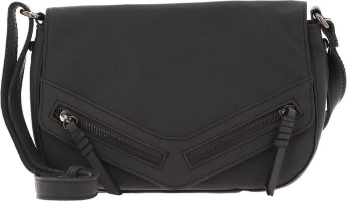 FREDsBRUDER Leren Schoudertas FB Crossbody Bag Dark Grey Grijs