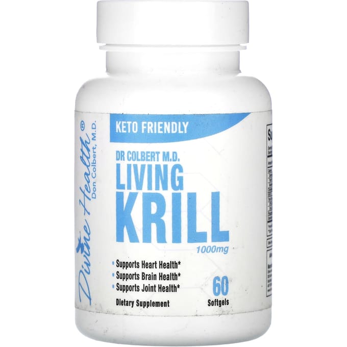 Divine Health, Living Krill, 500 mg, 60 capsules molles