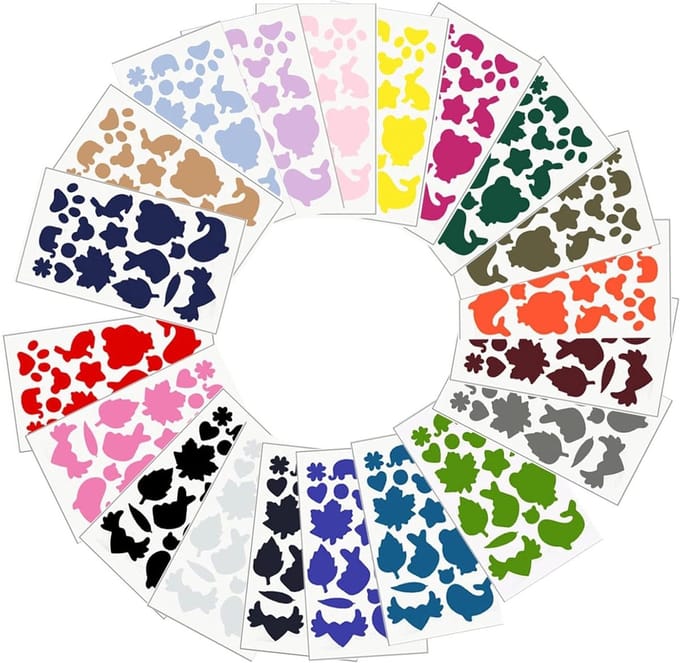 Donsjack/Patchkits - Dailygoods- Reparatiestickers 20 Stuks