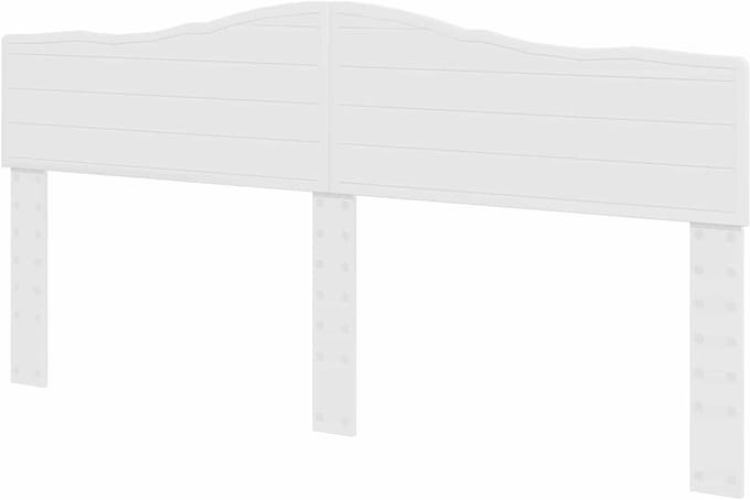 Hoofdbord Wit - Hoofdeinde Bed - Slaapkamer Inrichten - Bewerkt Hout - 200 cm - Wit
