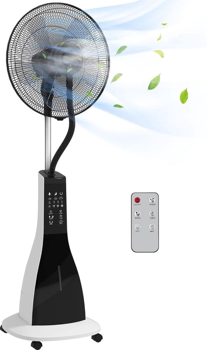 Solacis Ventilator staand - Ventilator tafel - Ventilator staand stil - Ventilator - Must have voor in de zomer!