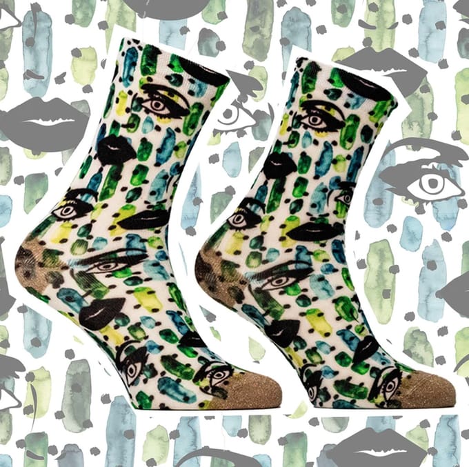 Sock My Feet - Sock my aqua face