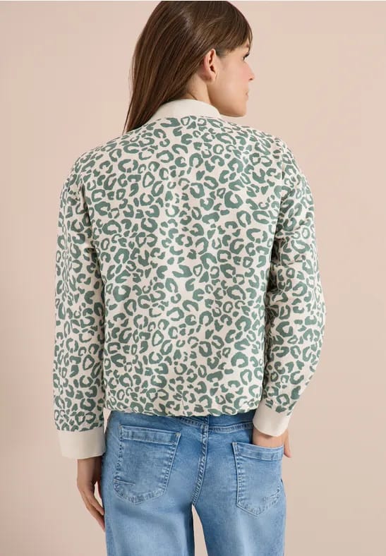 Leo-look blouson van linnenmix