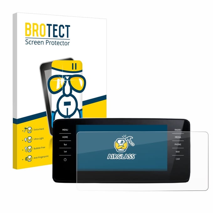 Screenprotector voor Skoda Scala Infosystem Amundsen 9.2" 2022 Beschermglas transparant