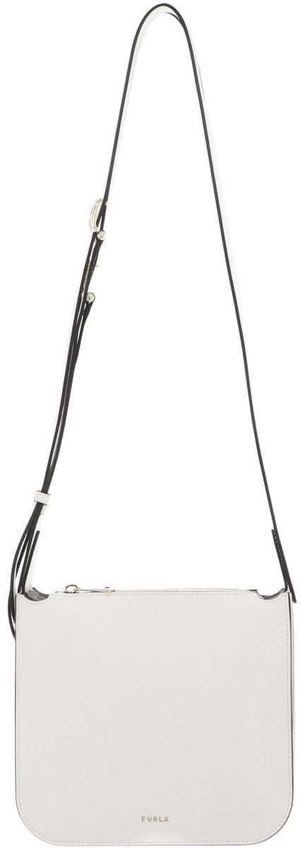 FURLA Leren schoudertas Ava Crossbody Panna crème