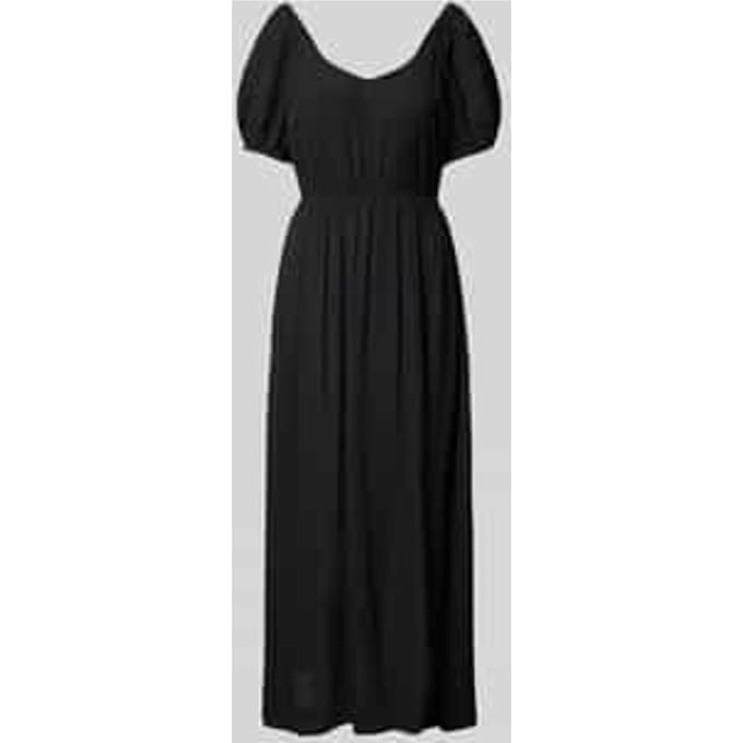 Midi-jurk van viscose met V-hals, model 'MARRAKECH'