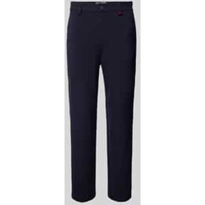 Regular fit broek met riemlussen, model 'Lennox'