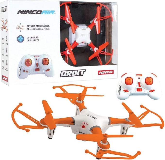 Drone met afstandsbediening in de lucht Ninco Nano Orbite
