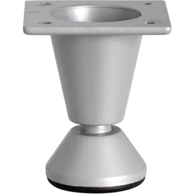 Duraline Meubelpoot Met Voet 5cm Grijs Zilver