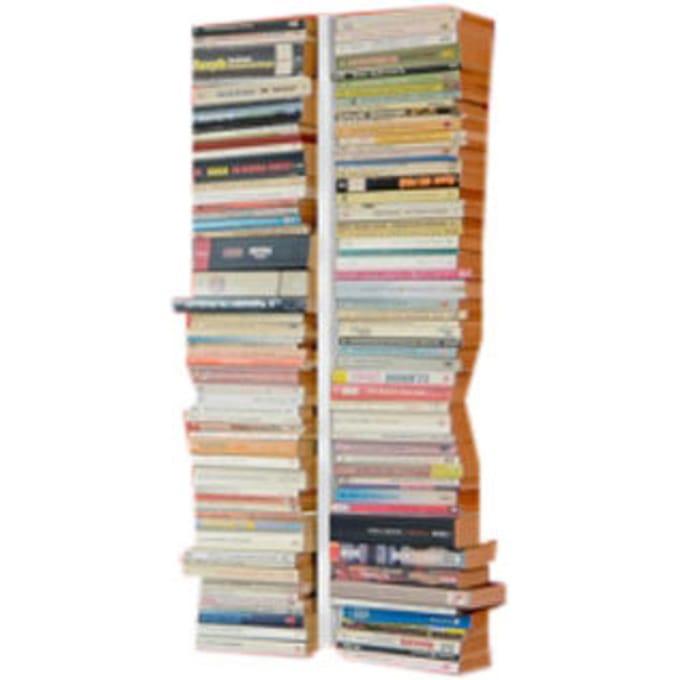 Radius - Booksbaum dubbel boekenwandrek - wit - Hoogte 90 cm