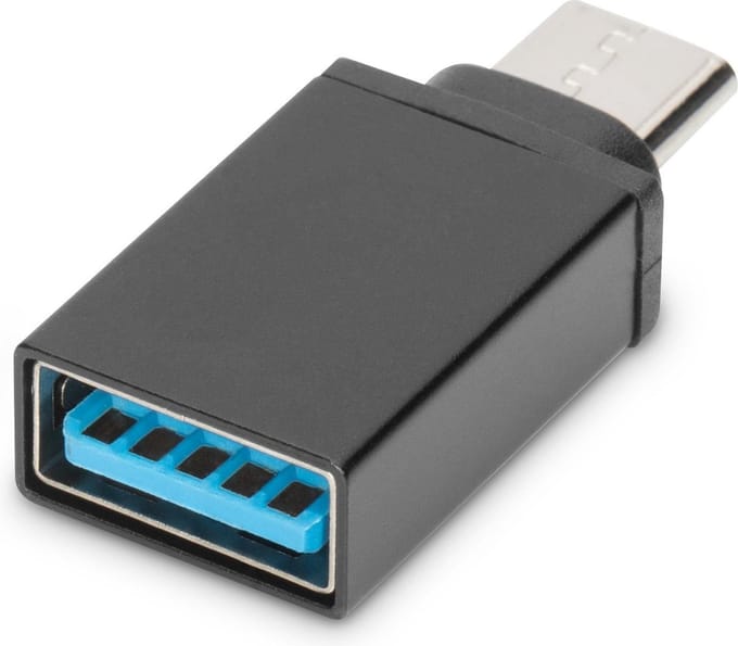 Digitus - USB C naar USB A Adapter - USB 3.1 Gen 1 - SuperSpeed - Zwart