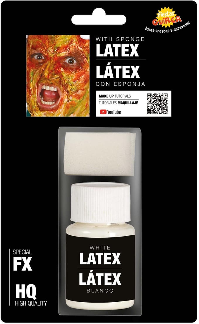 Fiestas Guirca Vloeibare Latex Blanco 26 Gram Wit 2-delig