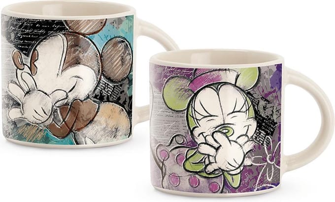 Set 2 espressokopjes - color fun turquoise/violet - Minnie