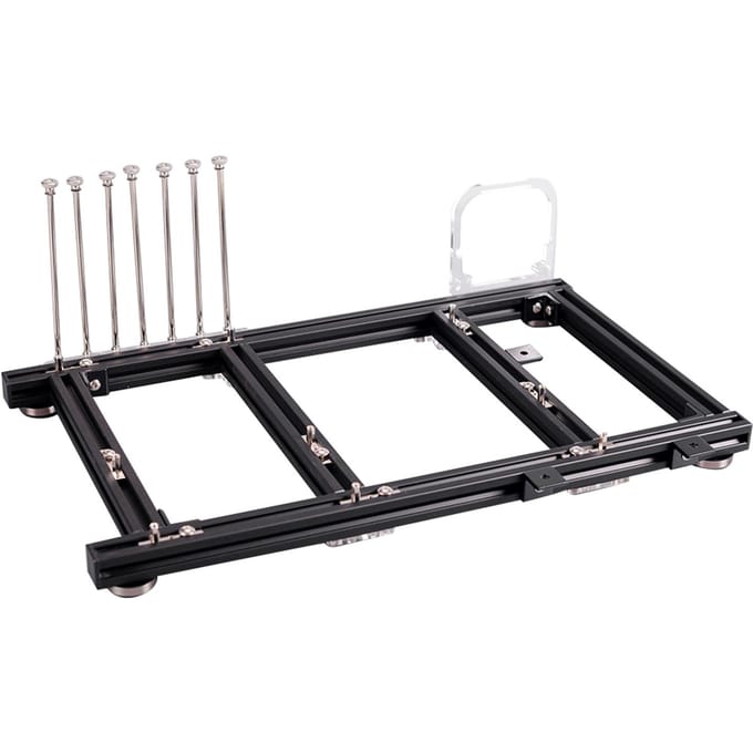 Boîtier PC ATX Ouvert en Alliage d'Aluminium DIY Plateforme de Test d'Overclocking (Noir) gray