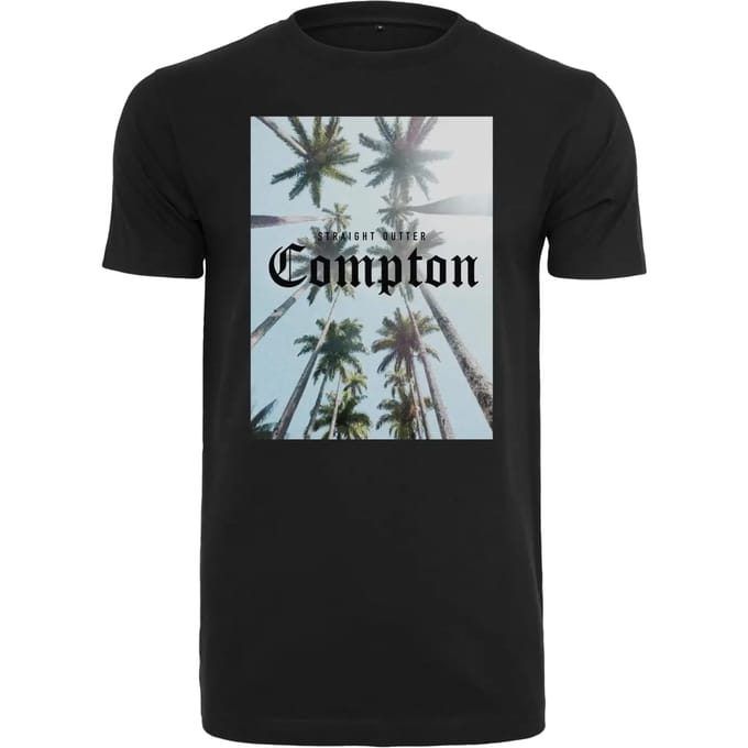 Mister Tee - Compton Palms Heren T-shirt - XS - Zwart