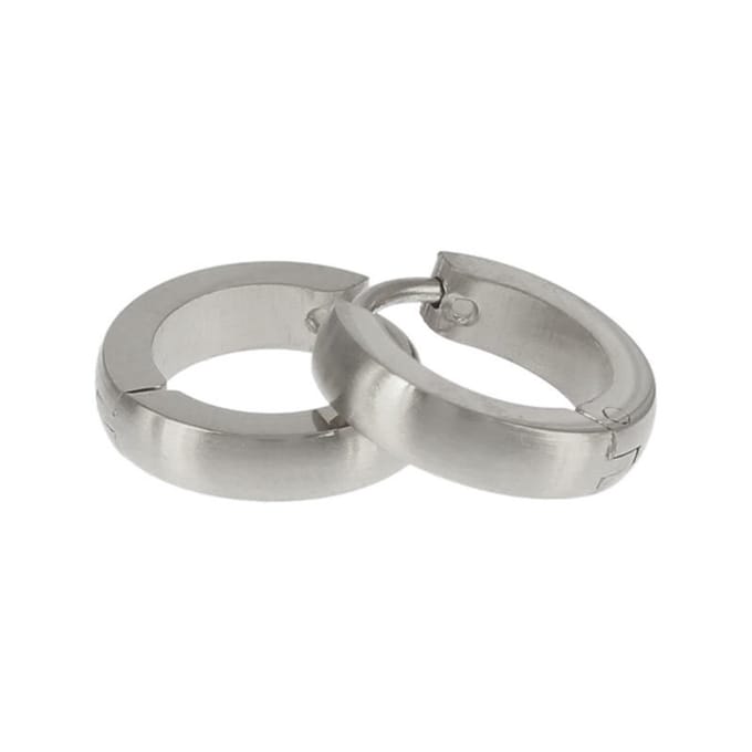 Kalli Oorringen Edelstaal Mat Zilver 1846 (12mm)
