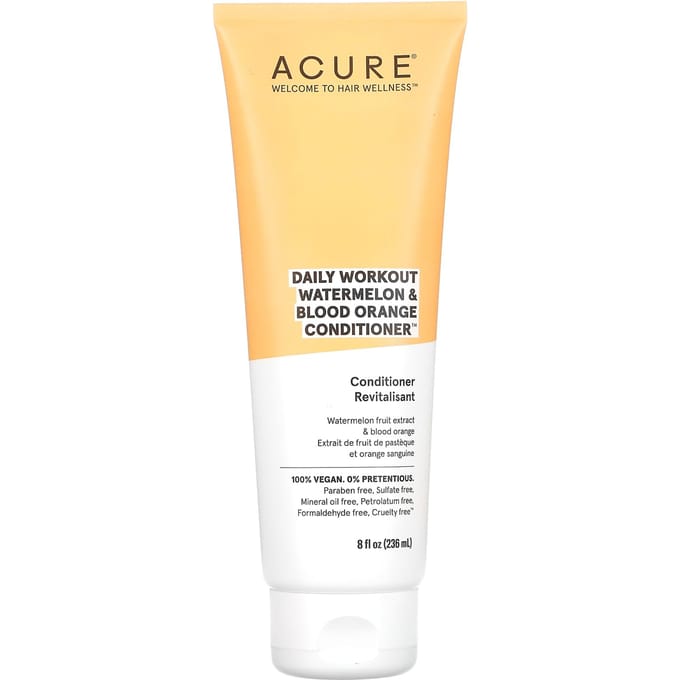 ACURE, Après-shampoing d'entraînement quotidien à la pastèque et à l'orange sanguine, 237 ml (236,5 ml) beige