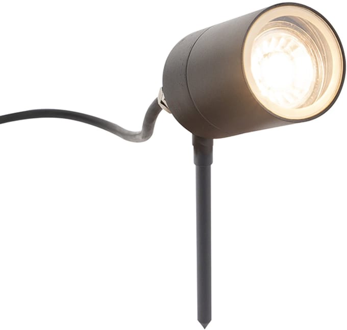 QAZQA Duo - Priklamp - 1 lichts - H 280 mm - Antraciet