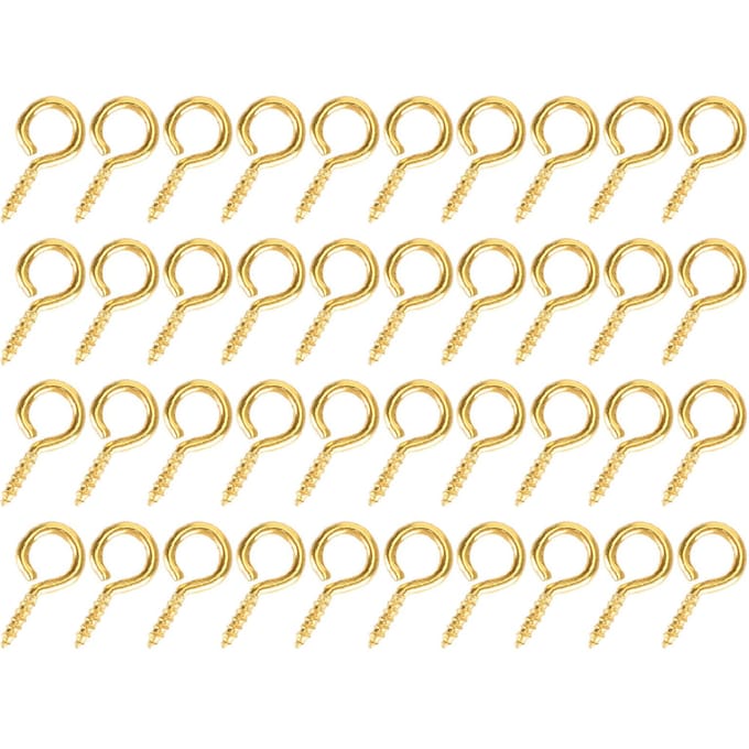200 Pièces Vis Œil Perle Cheville Connecteur Pendentif Vis Pointe DIY Fabrication Accessoire Bijoux doré or