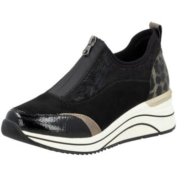 Remonte D0t08-02 Dames Voorrits Wedge Trainer Zwart