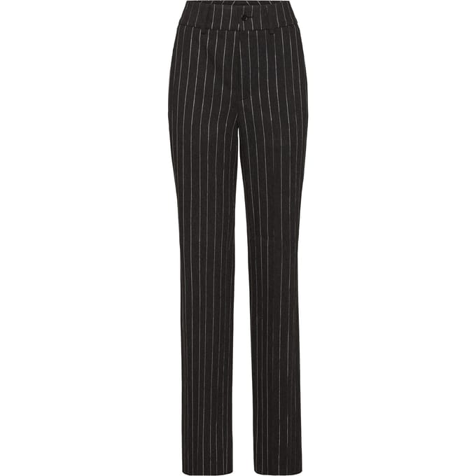 Pinstriped Straight Lady Trousers