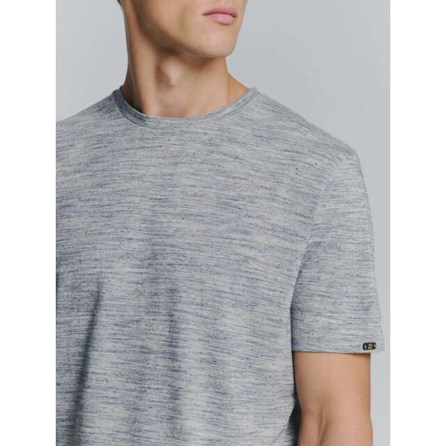 No Excess T-shirt Crewneck Multi Coloured Melange Deep Blue Größe: XL | Basic T-Shirts Outlet | Herren | Blau