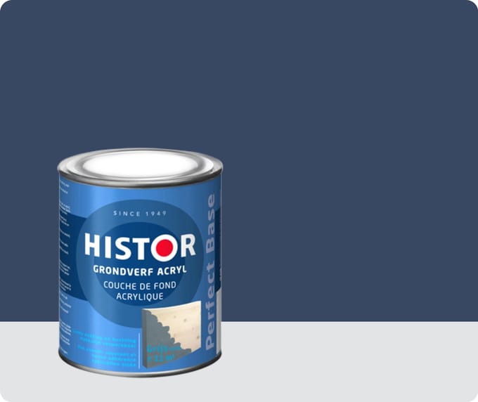 Histor Perfect Base Grondverf Acryl 0,75 liter - Grijs