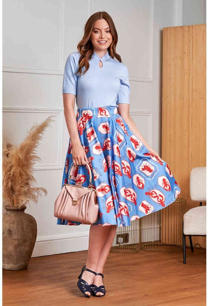 Banned - Cary Lobster Love Rok - S - Blauw