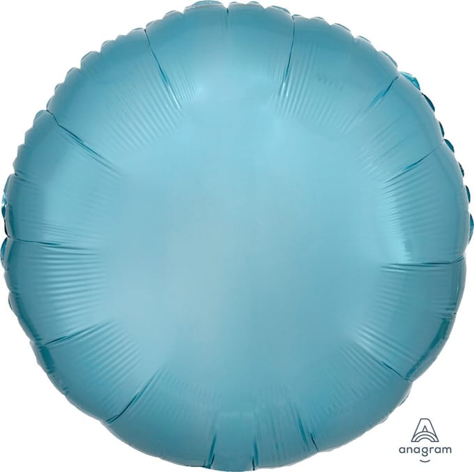Amscan - Folieballon Rond Pastel Blauw