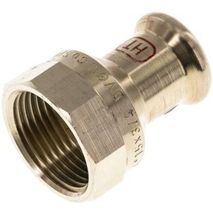 Perskoppeling - 15mm & Rp 3/4'' Persmof - Koperlegering