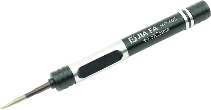 Let op type!! JIAFA JF-608-01 Cross 1.5 Mobile Phone Repair Screwdriver(Black)