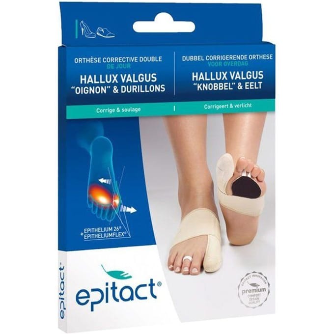 Epitact® Corrigerende Hallux Valgus 'Knobbel' & Eelt Orthese voor Overdag Rechts Medium 1 Verband(en)