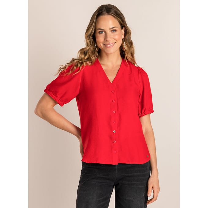 IVY BEAU Serina Tops - Red - maat 40