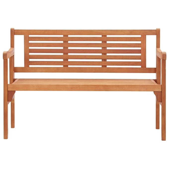 vidaXL - Tuinbank - inklapbaar - 120 - cm - massief - eucalyptushout