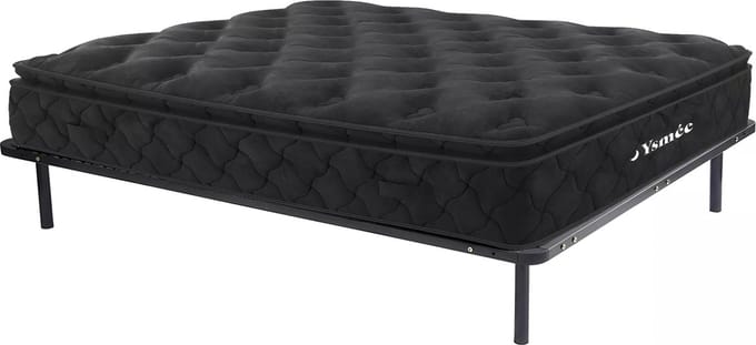 Vente-unique Set lattenbodem + matras met pocketveren BLACK DREAM van YSMÉE - 140 x 190 cm