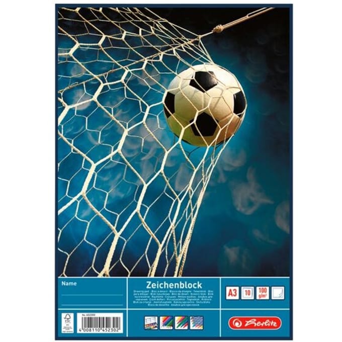 Herlitz 494419 schrijfblok & schrift A4 20 vel Meerkleurig