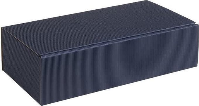 Wijndoos cadeauverpakking karton 36x18,5x9cm DONKERBLAUW (35 stuks)