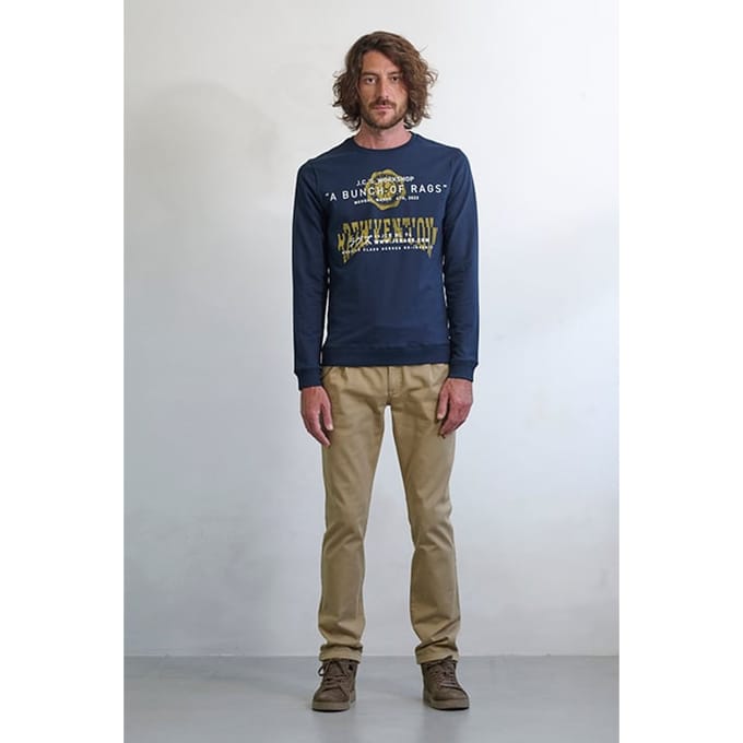 JC Rags Rodman Sweater Sky Captain Taille: M | Pulls Outlet | Homme