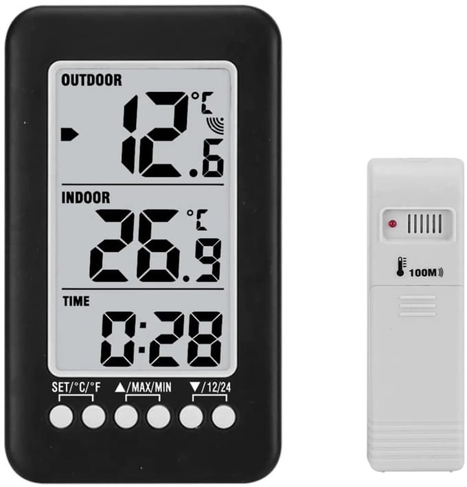 Dailygoods - Draadloze Thermometer voor Binnen en Buiten