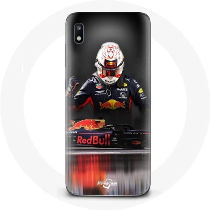Case voor Samsung Galaxy A10 Formule 1 Max Verstappen F1 Driver Red Bull RB15