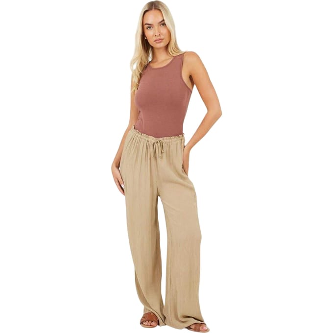 Brave Soul Dames/Dames Jersey Body (Donkere Taupe)