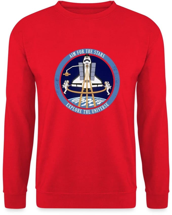 NASA Aim For The Stars Sweater Heren