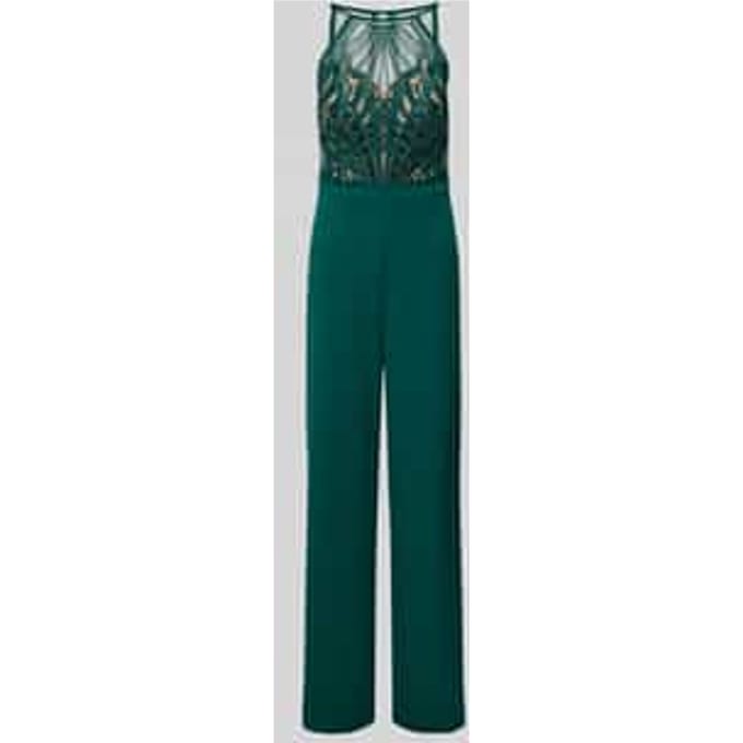 Jumpsuit met bloemborduursels