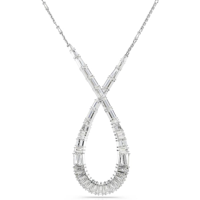 Swarovski 'Hyperbola' Dames Basis Metalen Ketting - Zilver 5679438