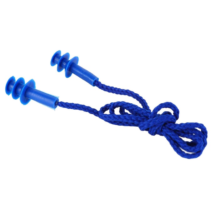 Bouchons d'oreille en silicone Réduction du bruit Imperméable Réutilisable Bouchons d'oreille bloquant le son pour blue