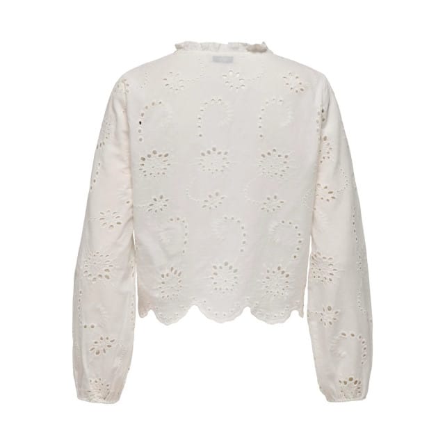 JDY - JDYDITTE L/S EMBRODERIE SHORT SHIRT WVN - Dames - Blouses