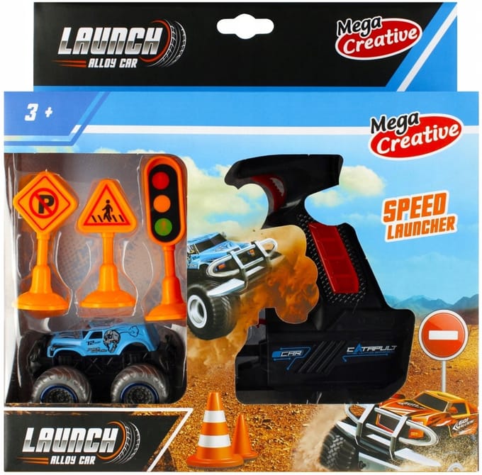 Off-road Auto met Lanceerplatform - Mega Creatief Speelgoed