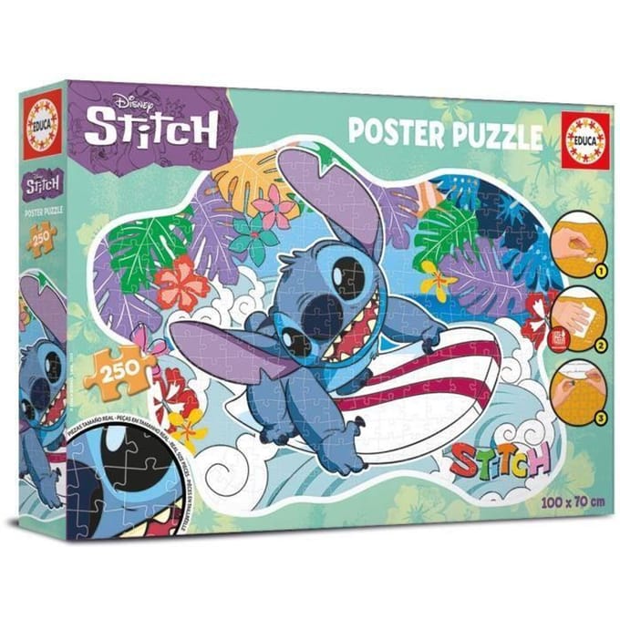 Puzzel van 250 stukjes voor kinderen Educa Borras Disney Stitch
